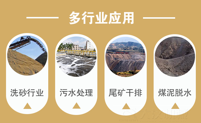 礦用直線振動(dòng)篩適用行業(yè)：洗砂行業(yè)，污水處理，尾礦干排，煤泥脫水。