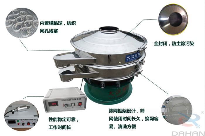 　三氯蔗糖粉超聲波振動(dòng)篩特點(diǎn)：內(nèi)置彈跳球，紡織網(wǎng)孔堵塞，全封閉，防塵除污染，性能穩(wěn)定可靠工作時(shí)間長，篩網(wǎng)框架設(shè)計(jì)，篩網(wǎng)使用時(shí)間長久，換網(wǎng)容易，清洗方便。