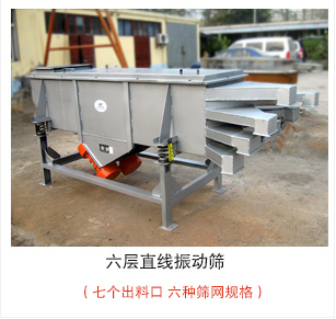 六層直線振動(dòng)篩加裝制成裝置，灰色油漆出口產(chǎn)品