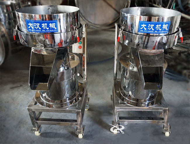 450型過濾篩機(jī)實(shí)拍：單層過濾篩過濾，多用于液體物料的使用。