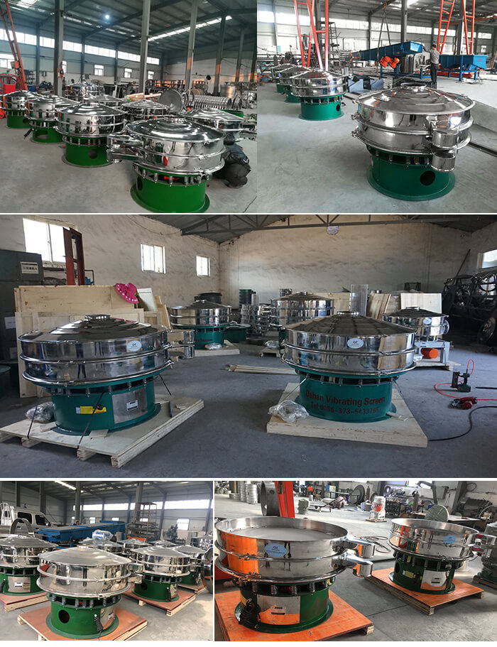 展示廳展示旋振篩，批量展示不銹鋼振動(dòng)篩，包裝氣體保護(hù)振動(dòng)篩，批量展示碳鋼旋振篩